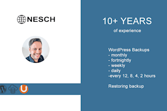 a weekly backup of your wordpress