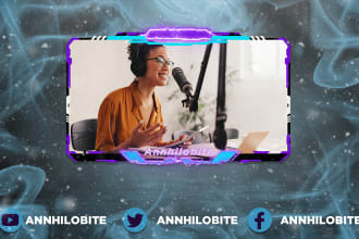 make animated streamyard overlays for live streaming