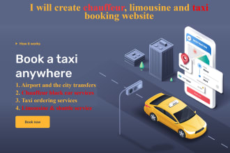 create a complete taxi booking, chauffeur, car rental wordpress website