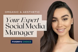 be your social media marketing manager and content creator