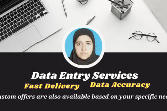 do data entry, data collection, web research,  copy paste and typing job