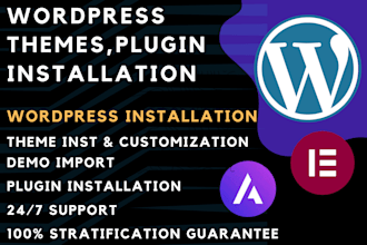 install wordpress themes demo import and customization
