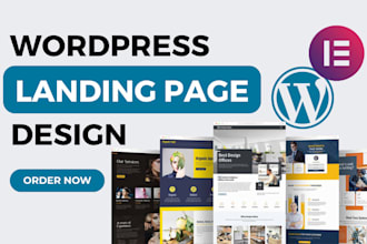 do responsive UI UX landing page design using wordpress
