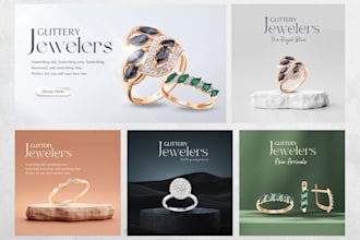 do jewelry retouch and social media post design