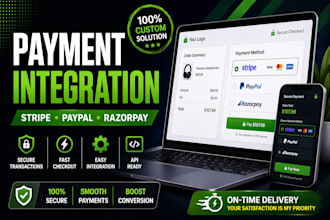 do stripe, paypal, applepay or any payment gateway integration using php laravel