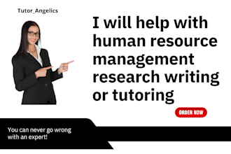 help with human resource management research writing or tutoring