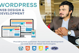 build wordpress website design and website development