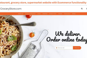 build restaurant website with online food ordering system