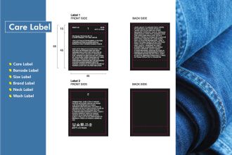 do all kinds of care label design