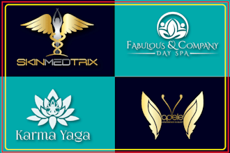 do natural wellness, luxury, spa, yoga, beauty health logo