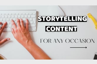 tell your story and write your storytelling content in 12h