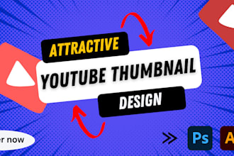design youtube thumbnail for tech or vlog videos