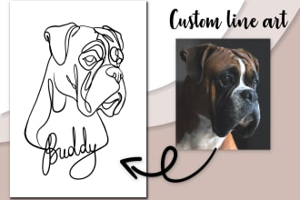 draw pet outline tattoo