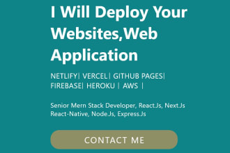 deploy your react js next js website to netlify, vercel