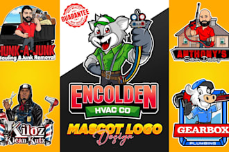 design custom mascot logo and business illustration