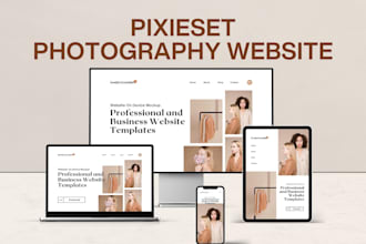 attractive pixieset website, photography website, wedding website, squarespace