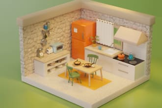 create 3d low poly stylized game assets for you