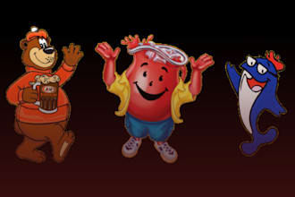 make stylized mascot, emoticon, stickers, character, chibi, game character