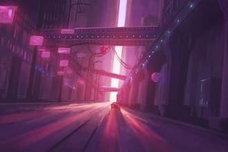 paint a cityscape based on your requirements