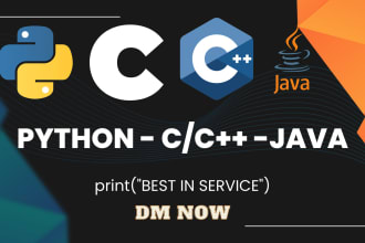 do python programing, data structure, oop, cpp, java, sql scripts