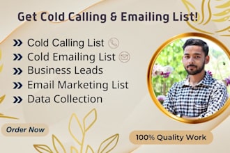 build cold calling and email lists, prospect lists, b2b leads for any business