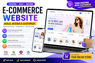 build a modern ecommerce website, online store and marketplace