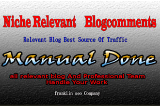 do 40 niche relevant blog comments links