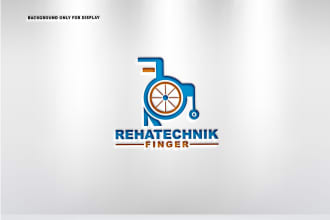 create eye catching modern wheelchair therapy  logo