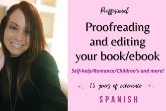 professionally proofread and edit your book or ebook