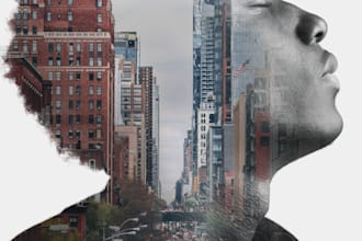 design stunning double exposure portraits with a creative touch
