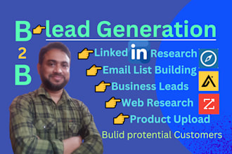collect b2b lead generation, email listing, linkedin leads