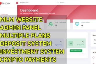 develop ponzi MLM website with crypto investment system