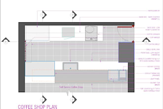 draw floor plans elevations and sections along with working dimension