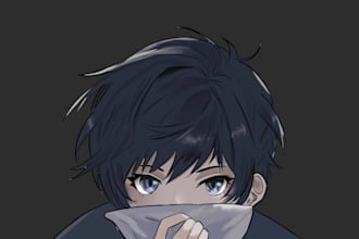 draw anime, original char, fan art for you with my own style