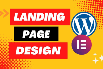 create a landing page design, sales page or squeeze page in 24 hours