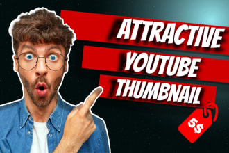 create custom attractive youtube thumbnail design grab attention and boost views