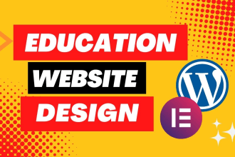 create an elearning, educational website or lms website using elementor pro