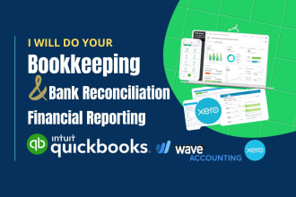 do bookkeeping accounting reconcile in quickbooks online, xero and wave
