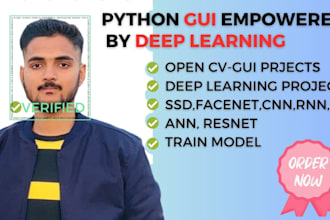 develop python projects empowered by deep learning with gui