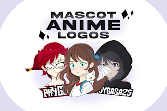 design a cute mascot anime logo in chibi for twitch discord and more