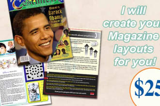 create magazine layouts for you