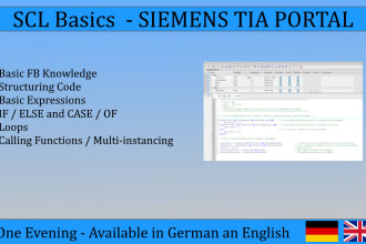 teach you the basics in siemens tia scl