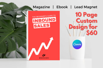 design 10 pages canva magazine or ebook template