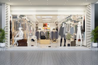 design retail store, shop interior and exterior