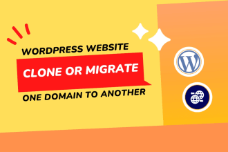 clone or migrate wordpress website from one domain or hosting to another