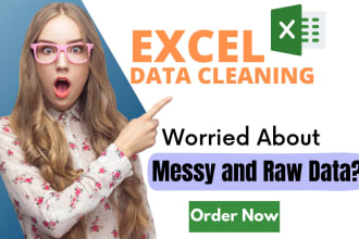 do excel data cleaning and document formatting for you