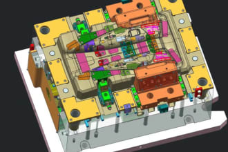 do 3d modeling, product design, injection molding, cad,, cae