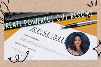 make a powerful resume and cover letter that fits your qualifications