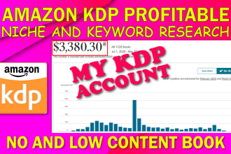 find KDP niche and keyword research for you