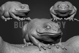 be creating 3d sculpt models and characters for 3d printing